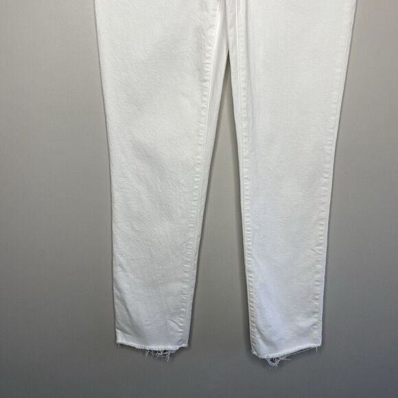 MADEWELL Jeans Women 23 The Perfect Vintage White Raw Hem High Rise NO662 - Picture 6 of 14
